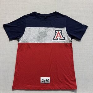 Russell Athletic Arizona Wildcats Tee  Youth Sz M Color Block New Without Tags